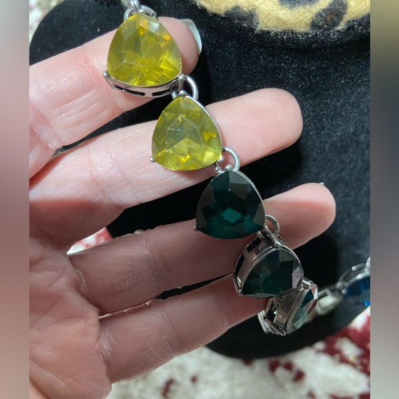 Chloe & Isabel Faux Crystal Silver Tone Statement Necklace - Picture 4 of 7